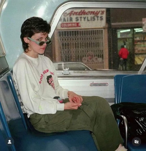 მადონა ავტობუსში-ნიუ -იორკი 1979 წელი