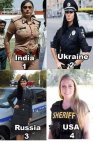 ქალი პოლიციელი სხვადასხვა ქვეყნებიდან