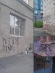 რუსეთის ქალაქ ეკატერინბურგი წარწერები გამოჩნდა აზერბაიჯანულად "მოკალი რუსები" და "სიკვდილი რუსებს”