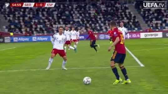 Highlights: Georgia 1-2 Spain