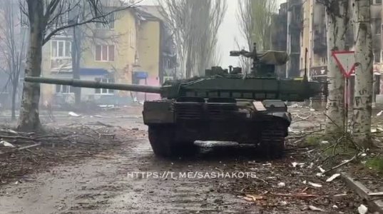 რუსებმა ბახმუტის ბრძოლებში თავიანთი ყველაზე თანამედროვე ტანკი, T-90M PRORYV-ი ჩართეს
